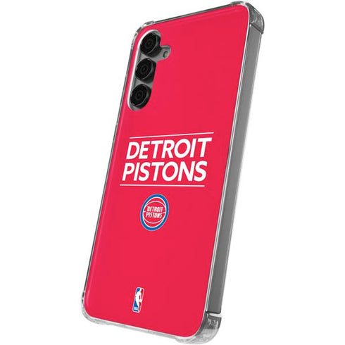 NBA Detroit Pistons Standard - Red Galaxy S24 Plus Clear Case