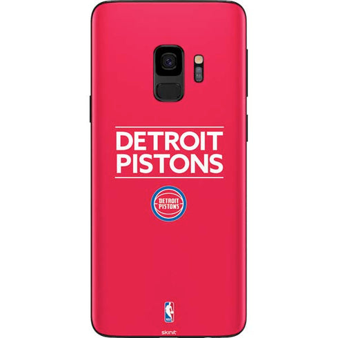 NBA Detroit Pistons Standard - Red Galaxy S9 Skin