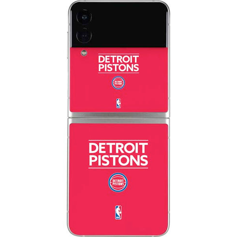 NBA Detroit Pistons Standard - Red Galaxy Z Flip3 5G Skin