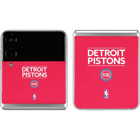 NBA Detroit Pistons Standard - Red Galaxy Z Flip4 5G Skin