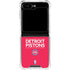 NBA Detroit Pistons Standard - Red Galaxy Z Flip5 5G Clear Case
