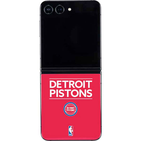 NBA Detroit Pistons Standard - Red Galaxy Z Flip5 5G Skin