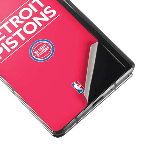 NBA Detroit Pistons Standard - Red Galaxy Z Fold2 5G Skin