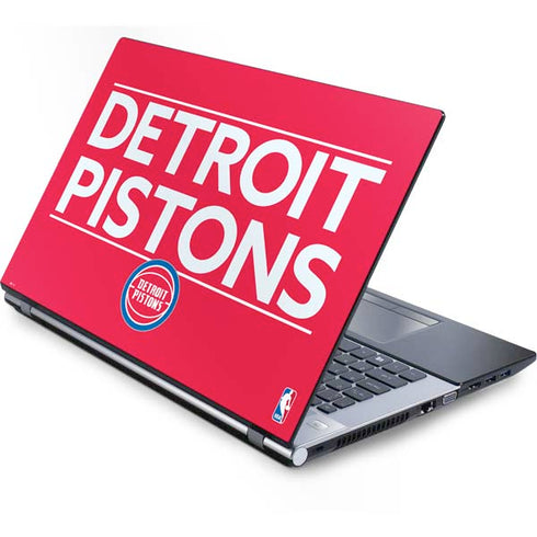 NBA Detroit Pistons Standard - Red Generic Laptop Skin