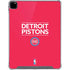 NBA Detroit Pistons Standard - Red iPad Pro 12.9in (2020) Clear Case