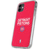 NBA Detroit Pistons Standard - Red iPhone 11 Clear Case