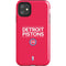 NBA Detroit Pistons Standard - Red iPhone 11 Impact Case