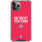 NBA Detroit Pistons Standard - Red iPhone 11 Pro Max Clear Case