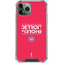 NBA Detroit Pistons Standard - Red iPhone 11 Pro Max Clear Case