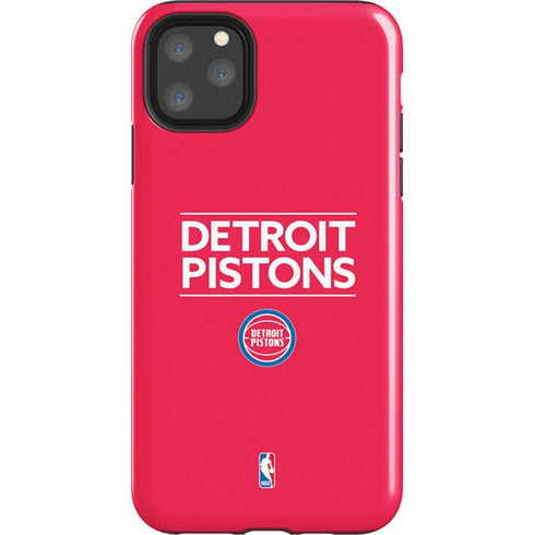 NBA Detroit Pistons Standard - Red iPhone 11 Pro Max Impact Case