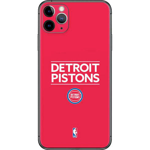 NBA Detroit Pistons Standard - Red iPhone 11 Pro Max Skin