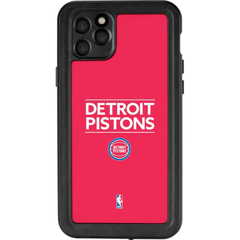 NBA Detroit Pistons Standard - Red iPhone 11 Pro Max Waterproof Case