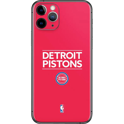 NBA Detroit Pistons Standard - Red iPhone 11 Pro Skin