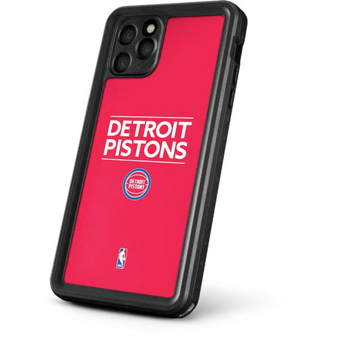 NBA Detroit Pistons Standard - Red iPhone 11 Pro Waterproof Case