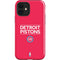 NBA Detroit Pistons Standard - Red iPhone 12 Impact Case