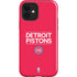 NBA Detroit Pistons Standard - Red iPhone 12 Impact Case