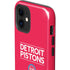 NBA Detroit Pistons Standard - Red iPhone 12 Impact Case