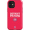 NBA Detroit Pistons Standard - Red iPhone 12 Mini Impact Case