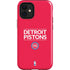 NBA Detroit Pistons Standard - Red iPhone 12 Mini Impact Case