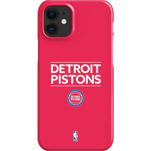 NBA Detroit Pistons Standard - Red iPhone 12 Mini Lite Case