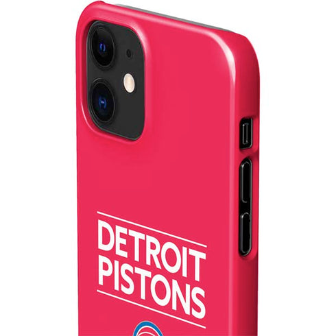 NBA Detroit Pistons Standard - Red iPhone 12 Mini Lite Case