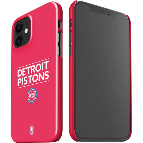 NBA Detroit Pistons Standard - Red iPhone 12 Mini Lite Case