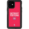 NBA Detroit Pistons Standard - Red iPhone 12 Mini Waterproof Case