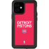 NBA Detroit Pistons Standard - Red iPhone 12 Mini Waterproof Case