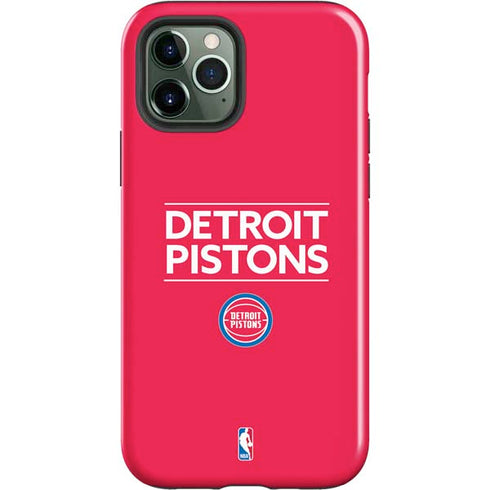 NBA Detroit Pistons Standard - Red iPhone 12 Pro Max Impact Case