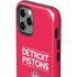 NBA Detroit Pistons Standard - Red iPhone 12 Pro Max Impact Case