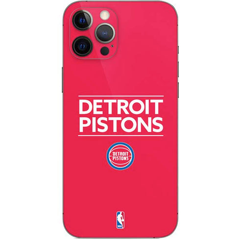 NBA Detroit Pistons Standard - Red iPhone 12 Pro Max Skin