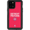 NBA Detroit Pistons Standard - Red iPhone 12 Pro Max Waterproof Case