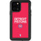 NBA Detroit Pistons Standard - Red iPhone 12 Pro Waterproof Case