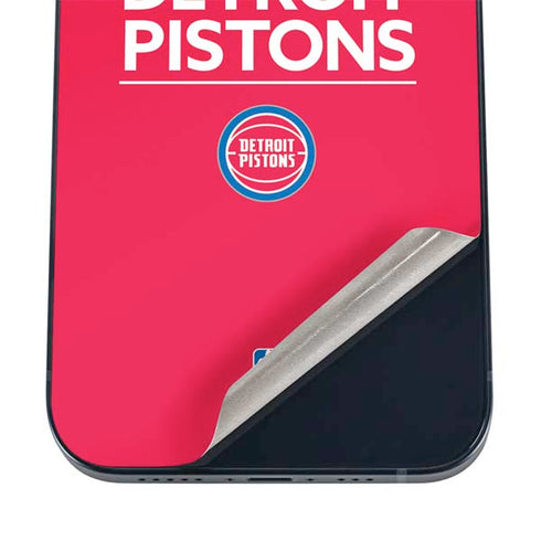 NBA Detroit Pistons Standard - Red iPhone 12 Skin