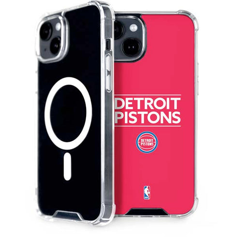 NBA Detroit Pistons Standard - Red iPhone 13 MagSafe Case