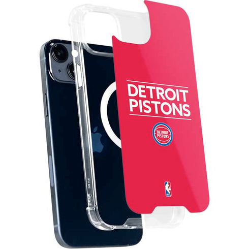 NBA Detroit Pistons Standard - Red iPhone 13 MagSafe Case
