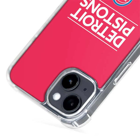 NBA Detroit Pistons Standard - Red iPhone 13 MagSafe Case