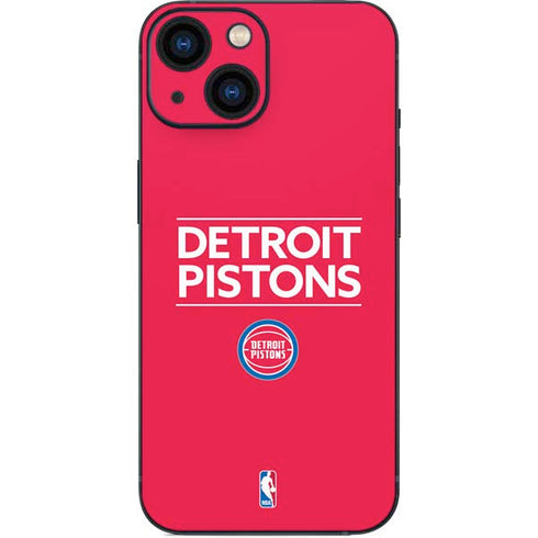 NBA Detroit Pistons Standard - Red iPhone 13 Mini Skin