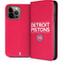 NBA Detroit Pistons Standard - Red iPhone 13 Pro Max Folio Case