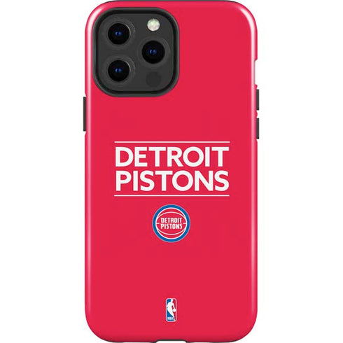 NBA Detroit Pistons Standard - Red iPhone 13 Pro Max Impact Case