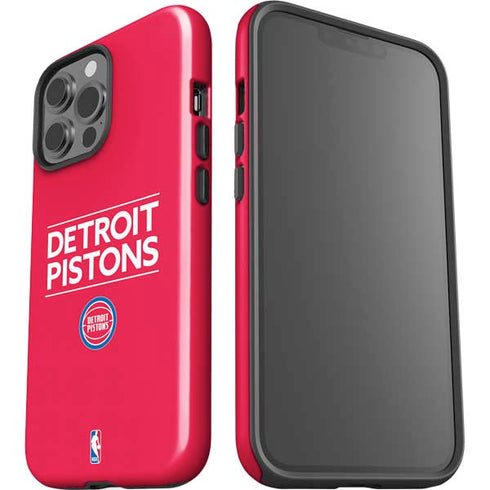 NBA Detroit Pistons Standard - Red iPhone 13 Pro Max Impact Case