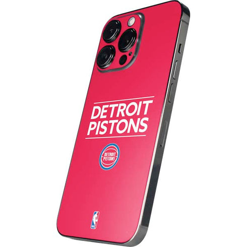 NBA Detroit Pistons Standard - Red iPhone 13 Pro Max Skin