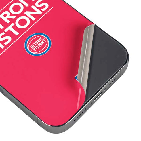 NBA Detroit Pistons Standard - Red iPhone 13 Pro Skin