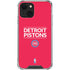 NBA Detroit Pistons Standard - Red iPhone 14 Clear Case