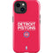 NBA Detroit Pistons Standard - Red iPhone 15 Plus Impact Case