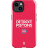 NBA Detroit Pistons Standard - Red iPhone 15 Plus Impact Case