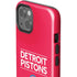 NBA Detroit Pistons Standard - Red iPhone 15 Plus Impact Case