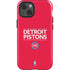 NBA Detroit Pistons Standard - Red iPhone 15 Impact Case