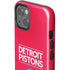 NBA Detroit Pistons Standard - Red iPhone 15 Impact Case