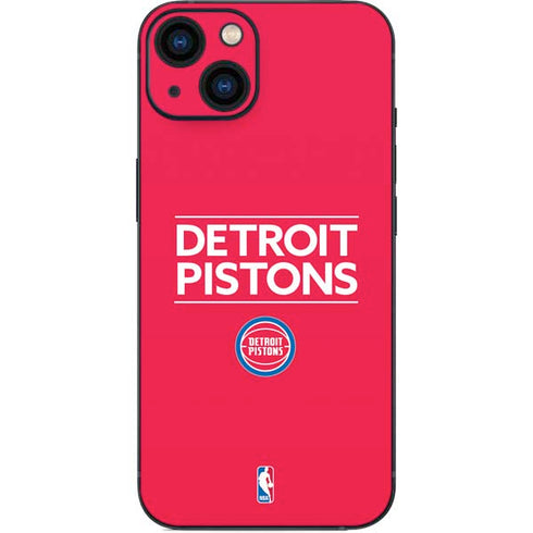 NBA Detroit Pistons Standard - Red iPhone 15 Plus Skin
